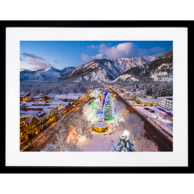 Leavenworth Winter Overview Framed