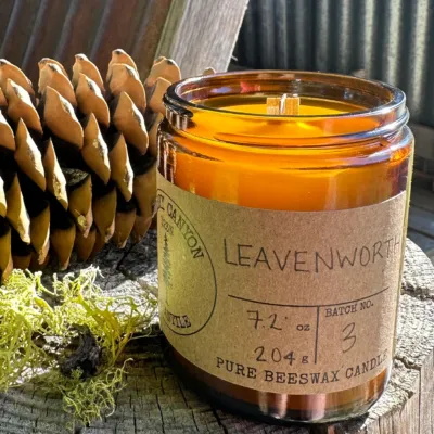 Leavenworth Pure Beeswax Candle