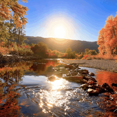 Reflections of Autumn on Nason Creek