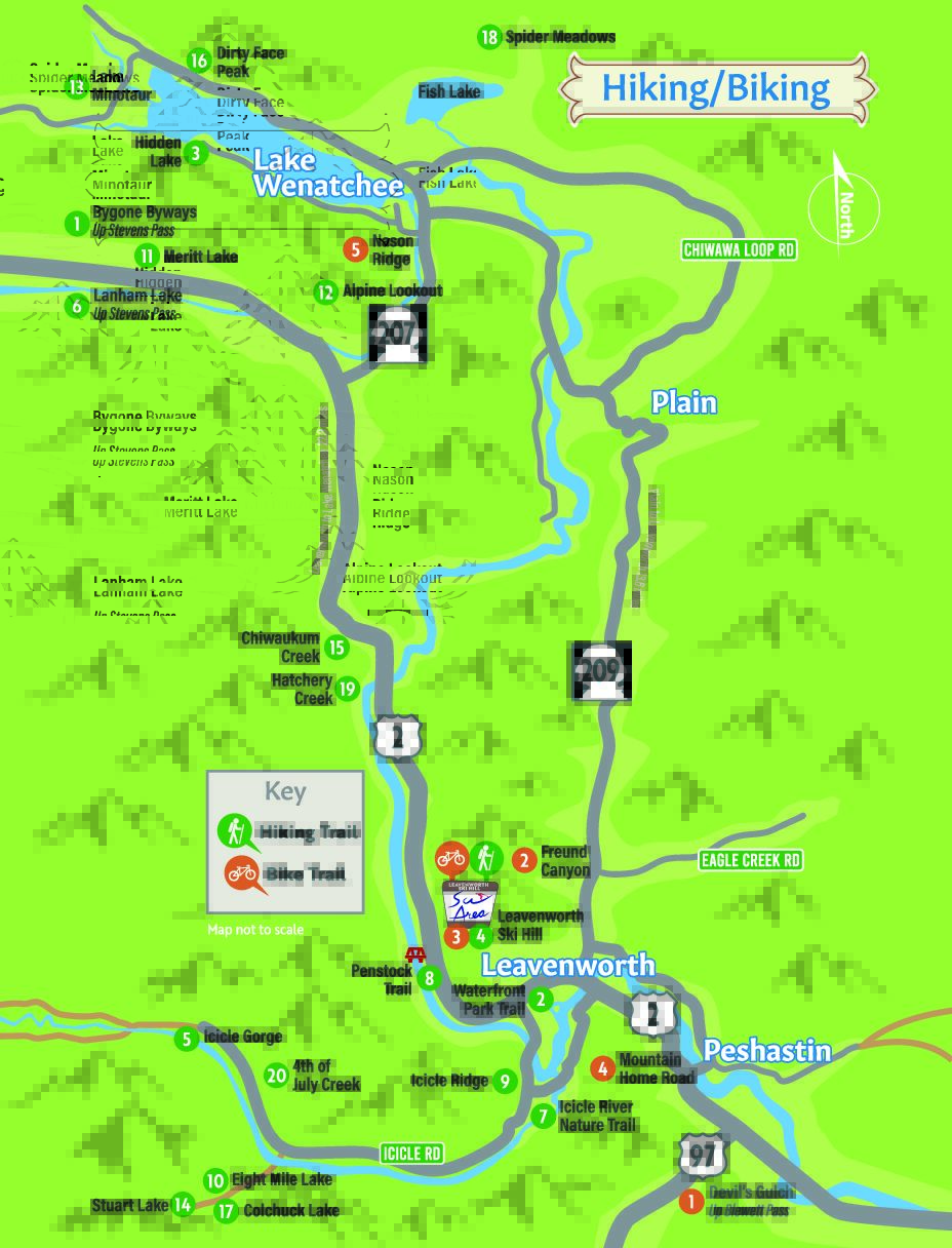Hiking Biking Map Area copy